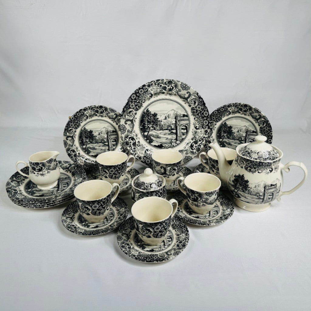 Rome Grey Dinner Set - Claytan