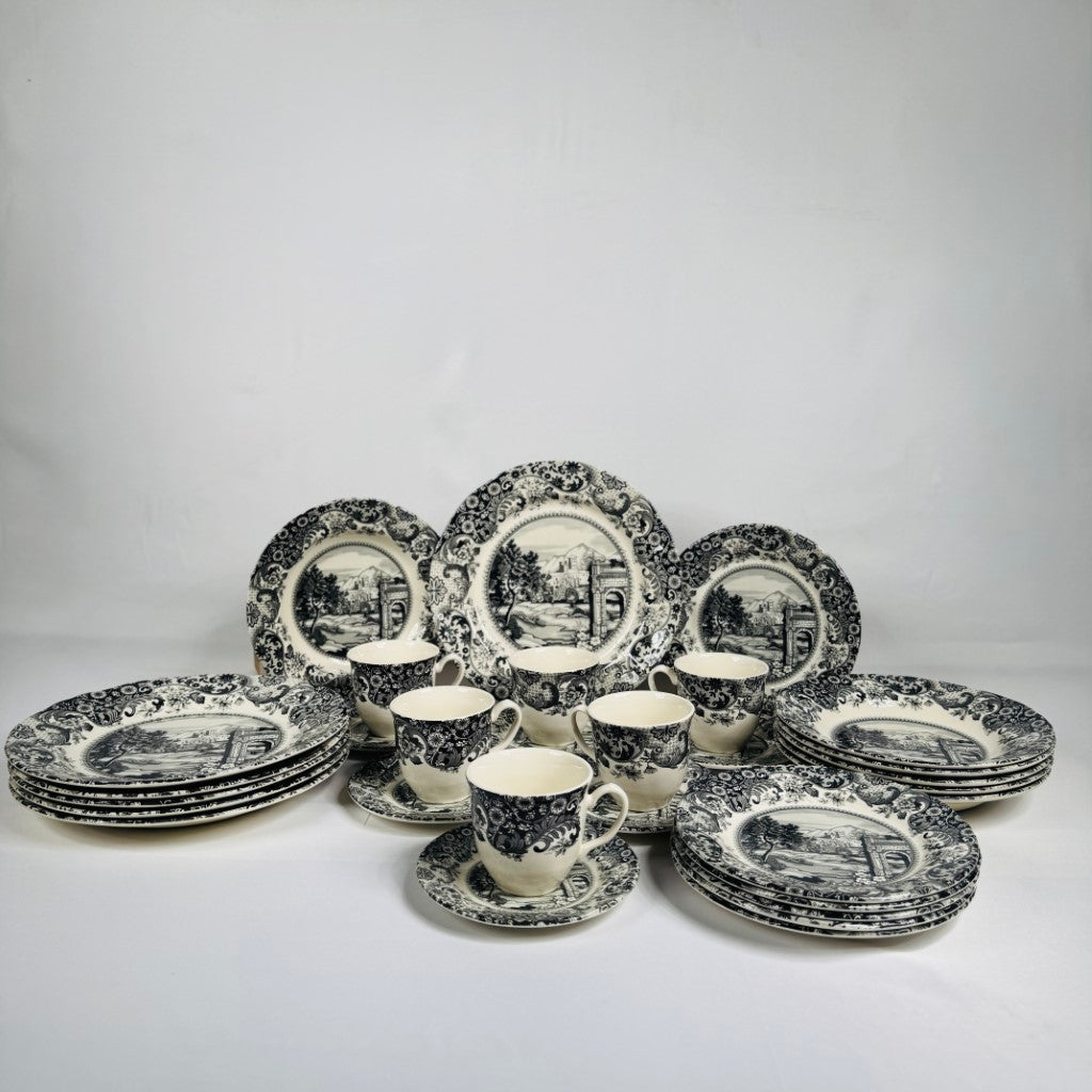 Rome Grey Dinner Set - Claytan