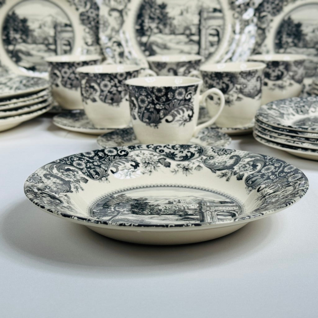 Rome Grey Dinner Set - Claytan