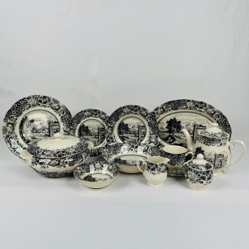 Rome Grey Dinner Set - Claytan