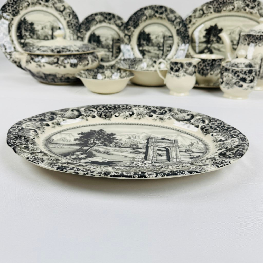 Rome Grey Dinner Set - Claytan