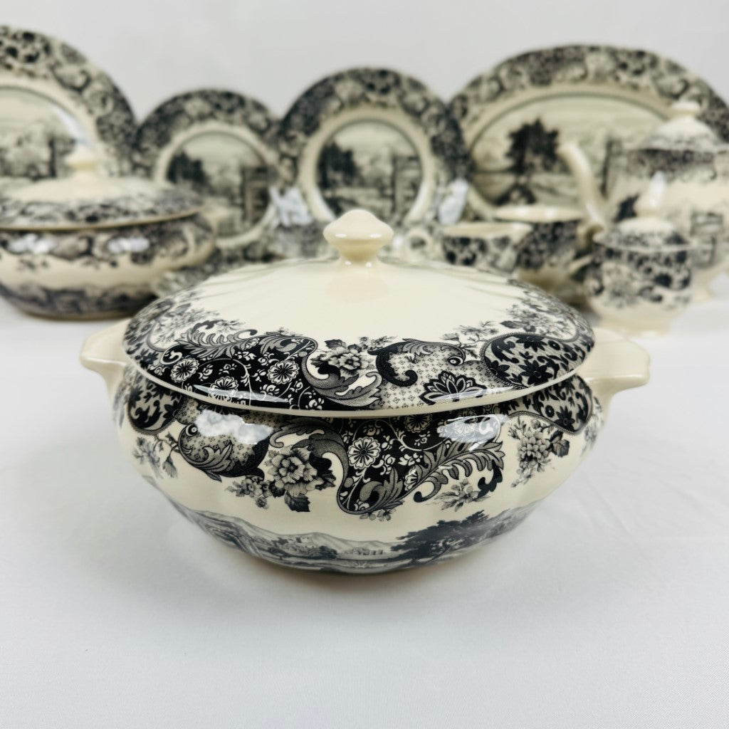 Rome Grey Dinner Set - Claytan
