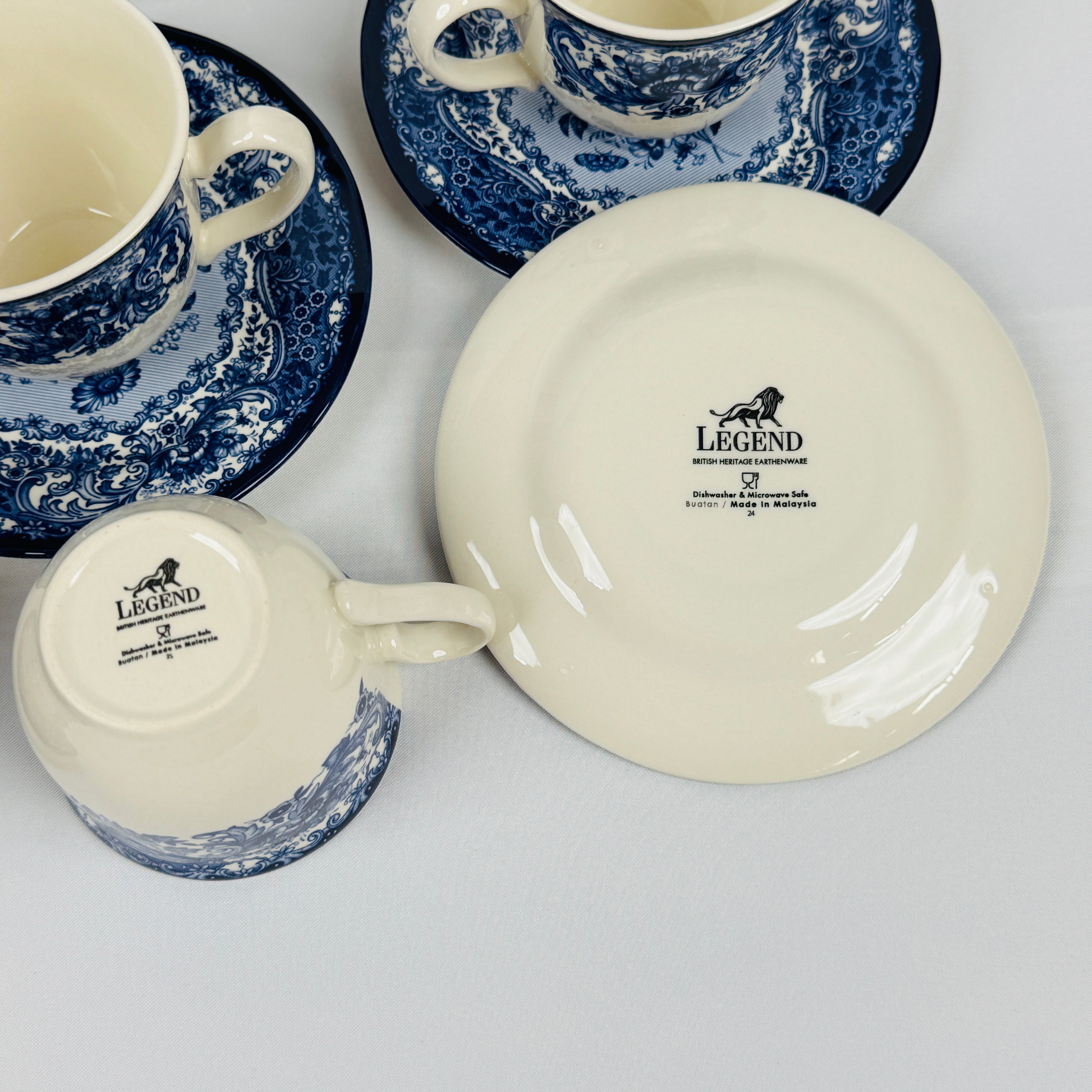 Divine Dark Blue Dinner Set - Claytan