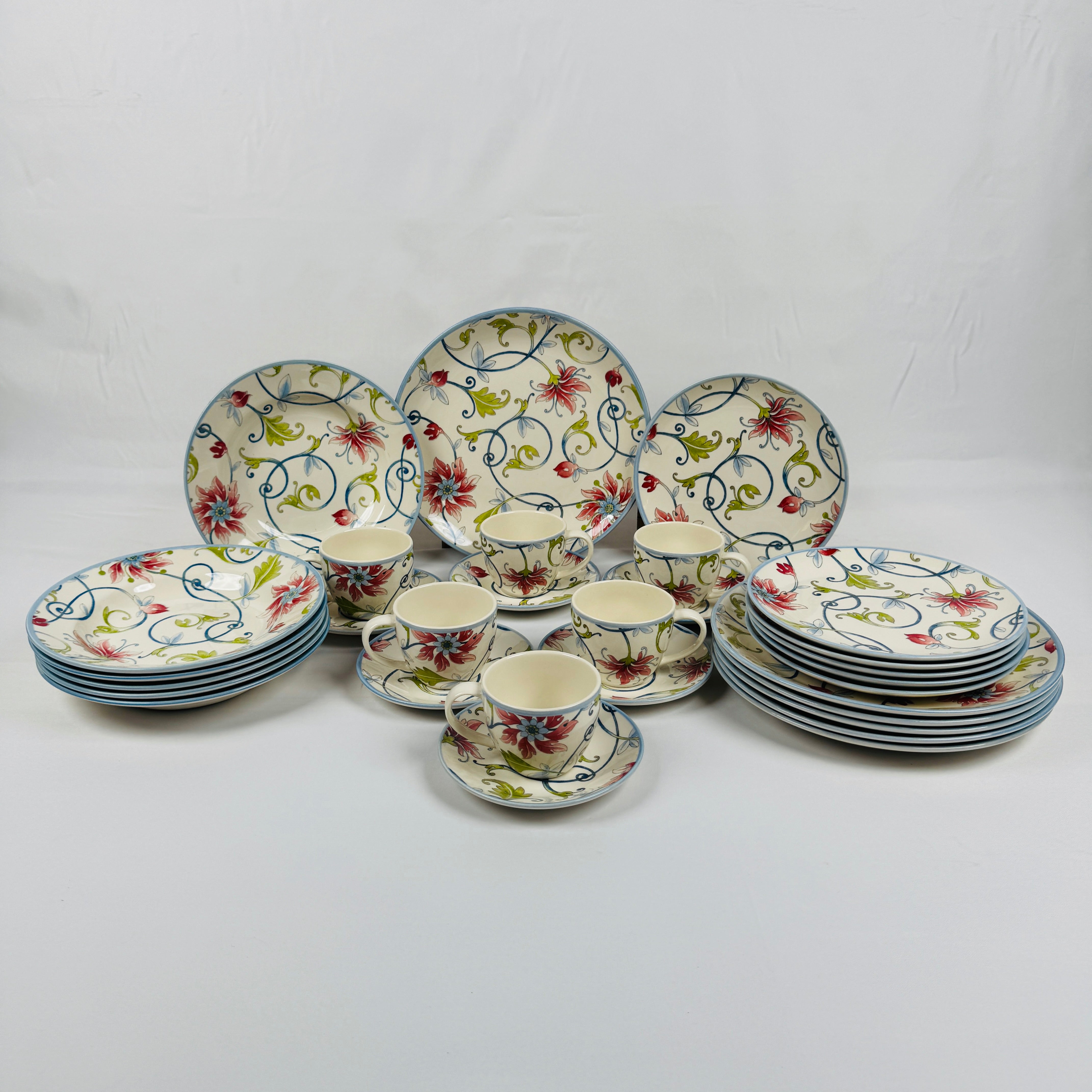 Botanical Spiral Dinner Set - Claytan