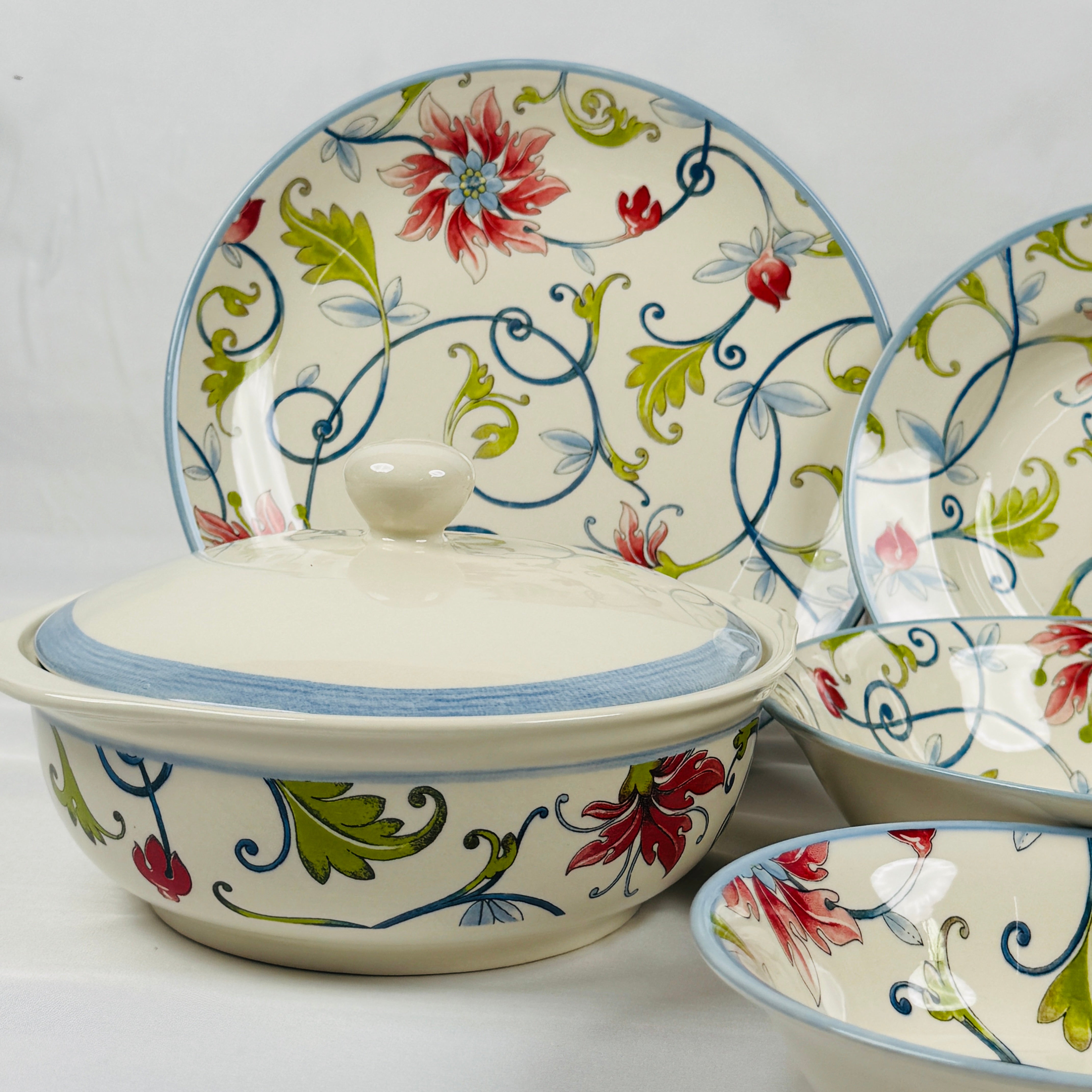 Botanical Spiral Dinner Set - Claytan