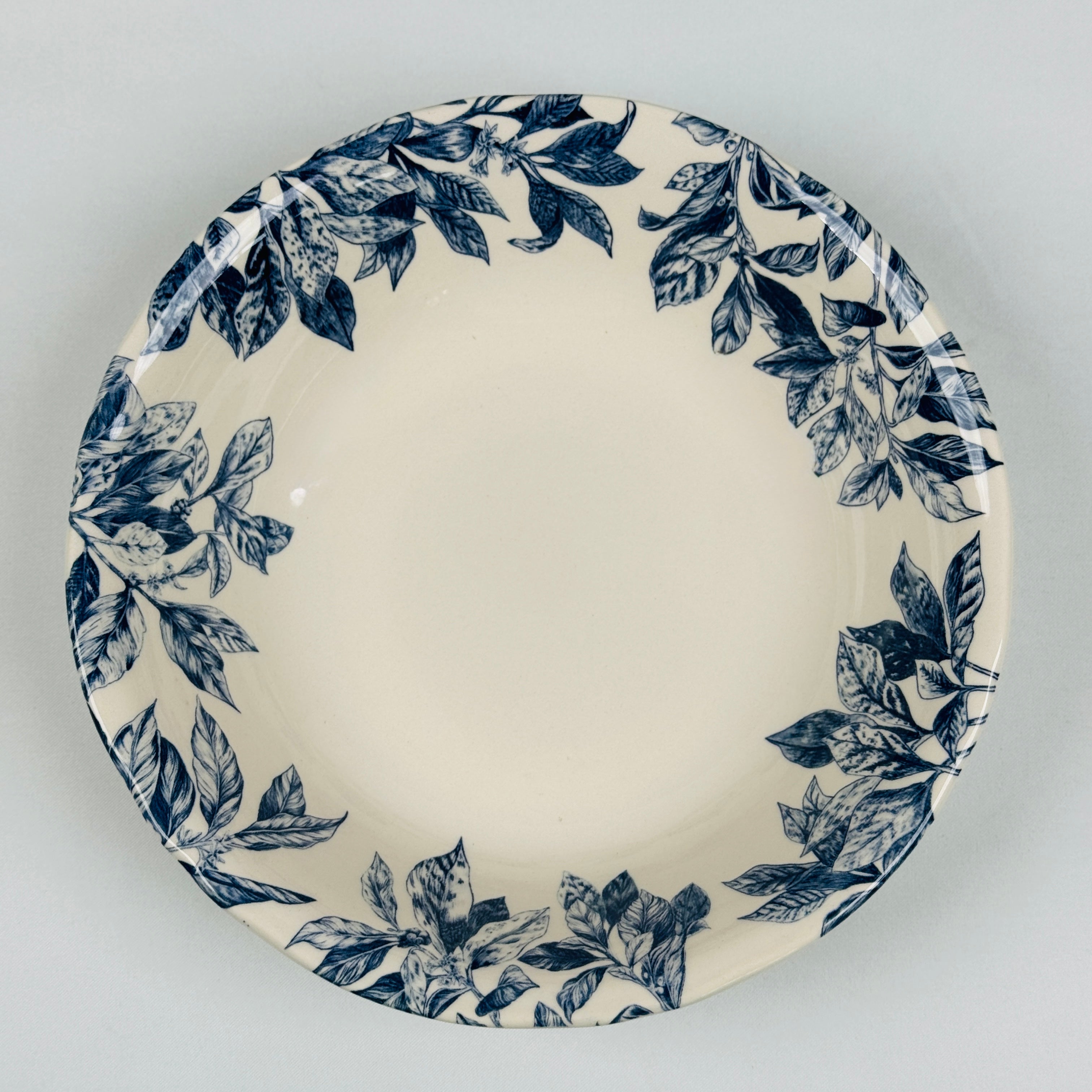 Botanical Leaf Blue Dinner Set - Claytan