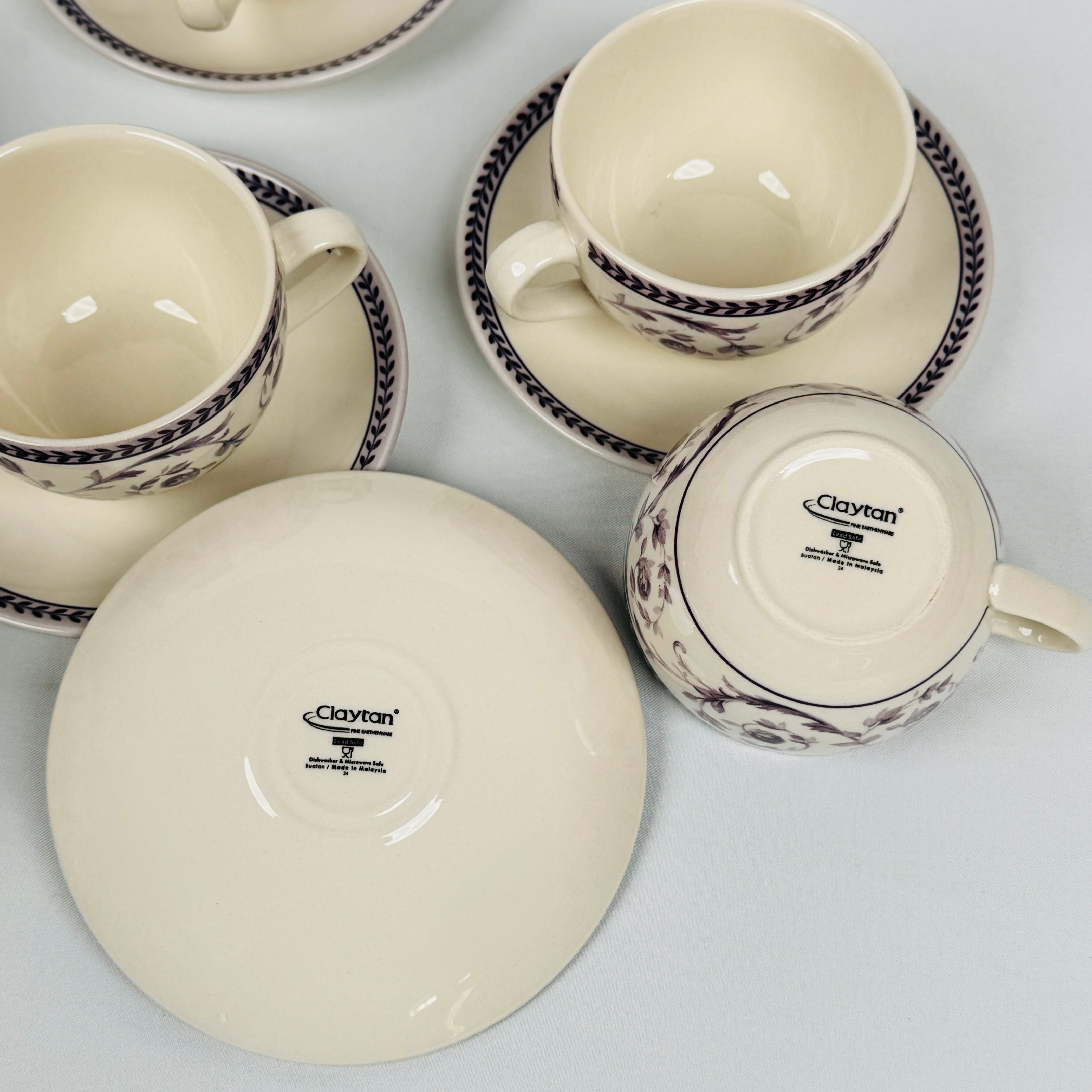 Callista Purple Dinner Set - Claytan