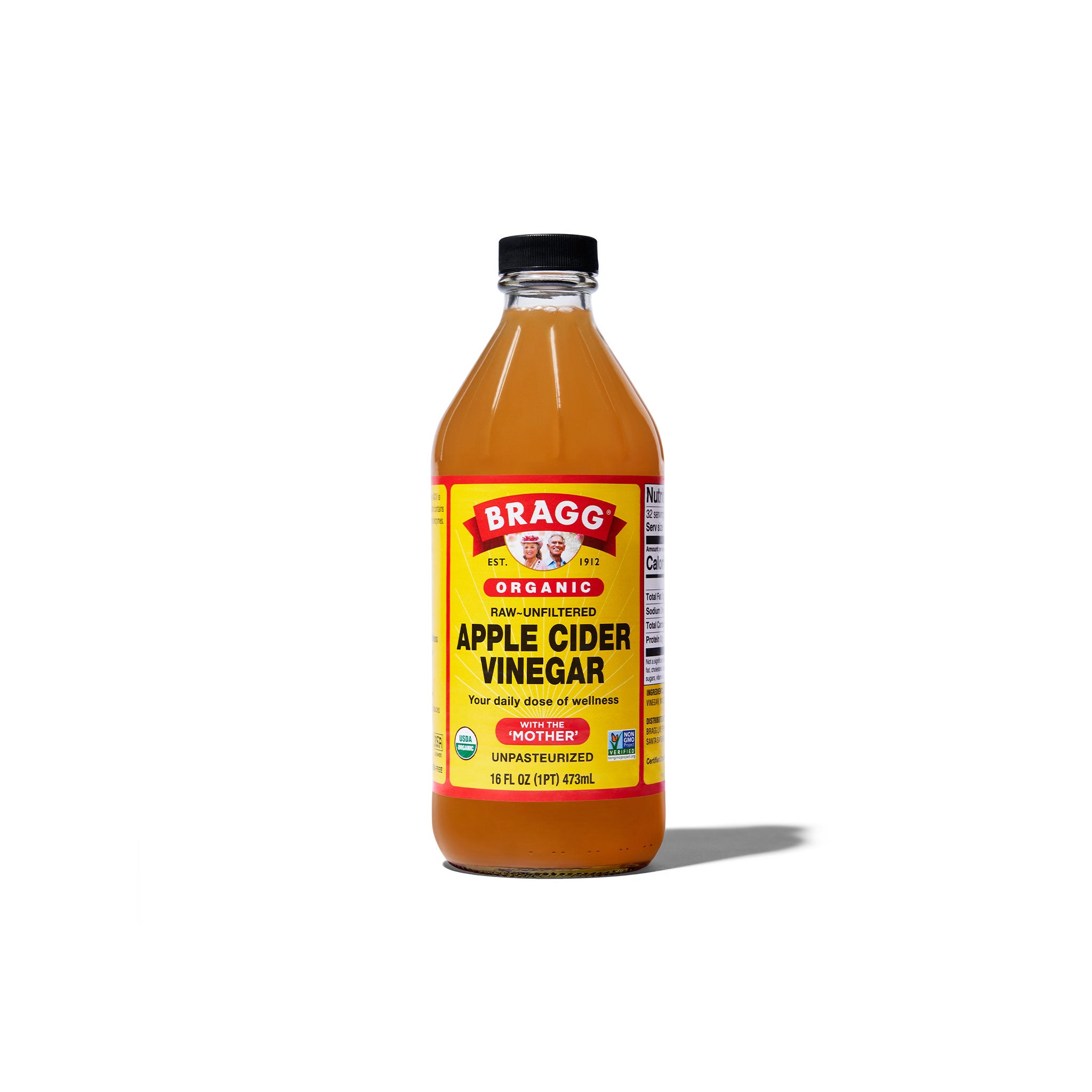 Organic Apple Cider Vinegar 16Oz/32Oz Glass Bottle
