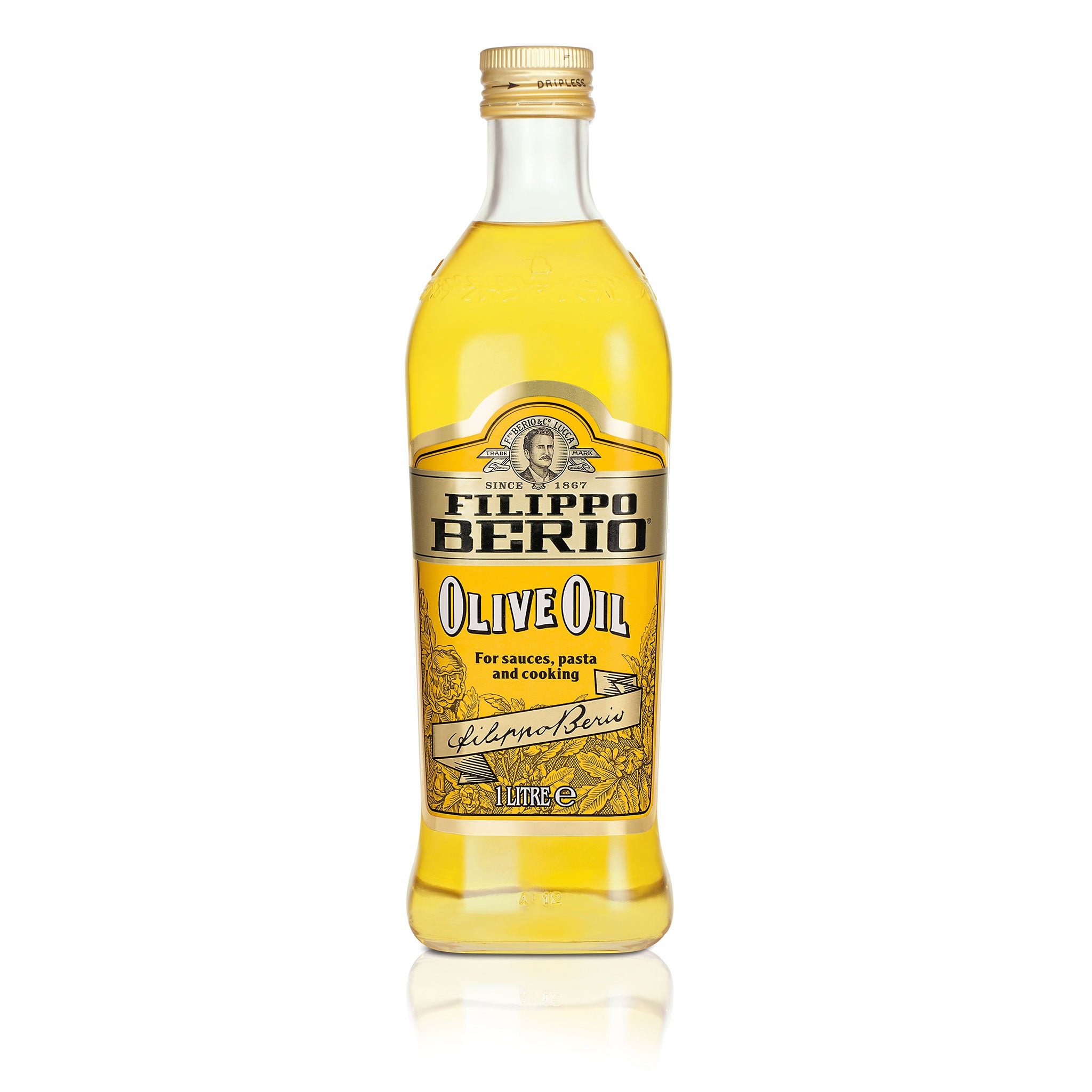 Classic Olive Oil   1 Litre Glass Bottle