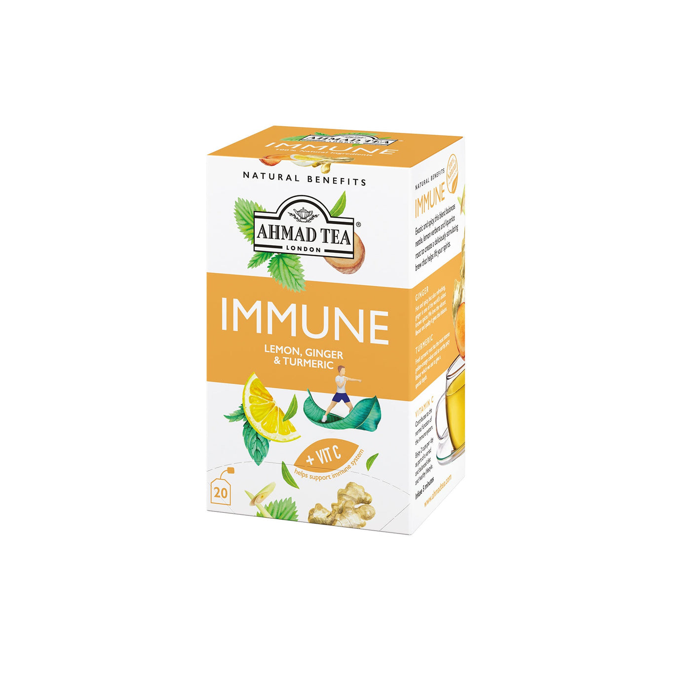 🎁 Lemon, Ginger & Turmeric "Immune" Infusion   Teabags (100% off)