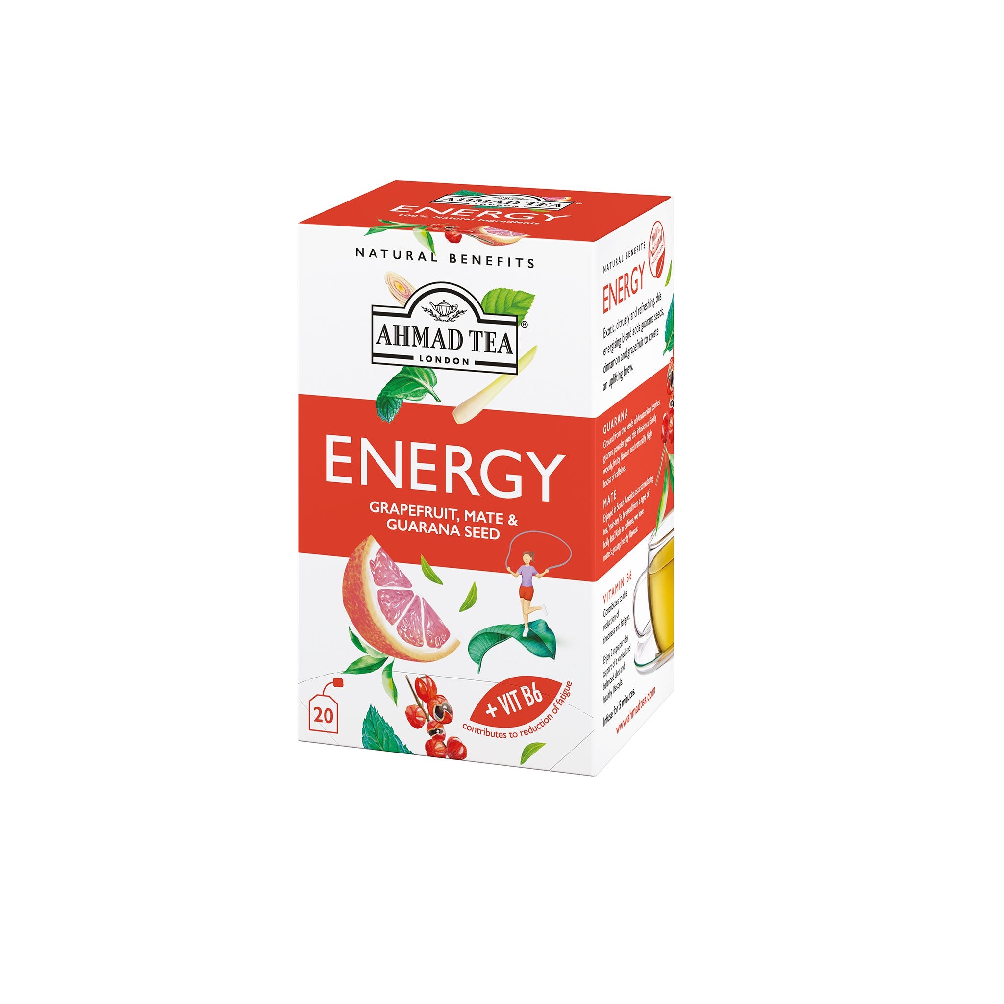 🎁 Grapefruit, Mate & Guarana Seed "Energy" Infusion   Teabags (100% off)