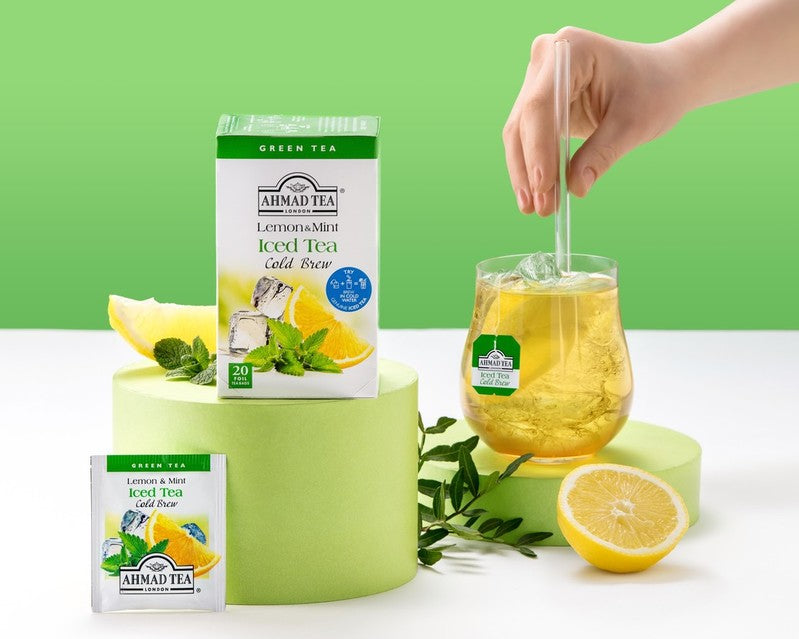 Lemon & Mint Cold Brew Iced Green Tea - Teabags