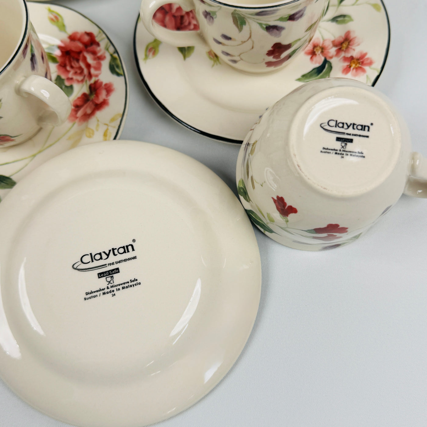 Priscilla With Banding Dinner Set- Claytan