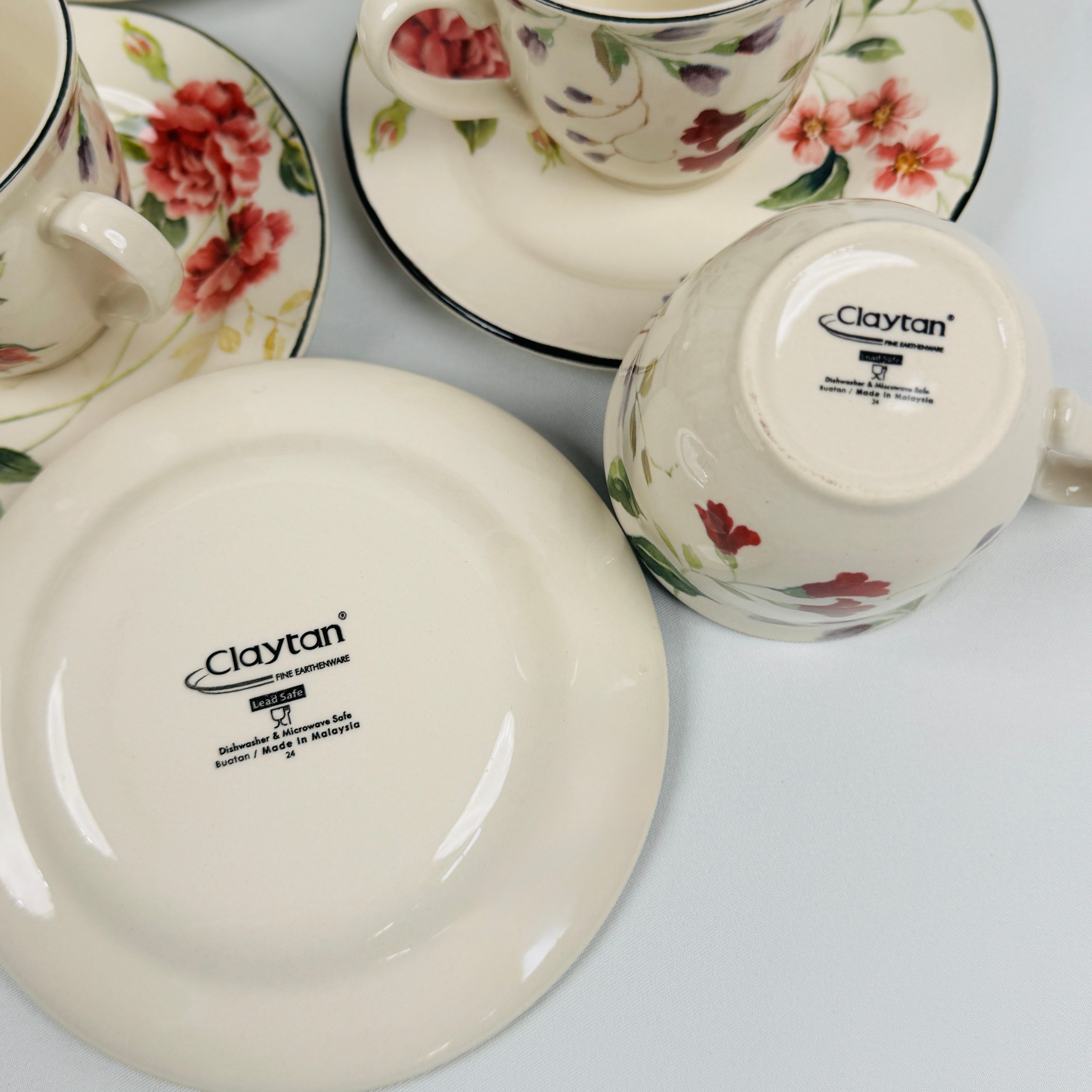 Priscilla With Banding Dinner Set- Claytan