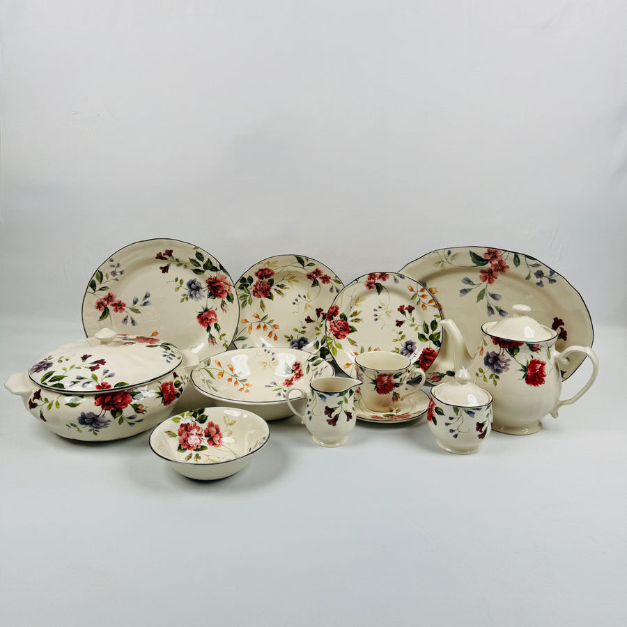 Priscilla With Banding Dinner Set- Claytan
