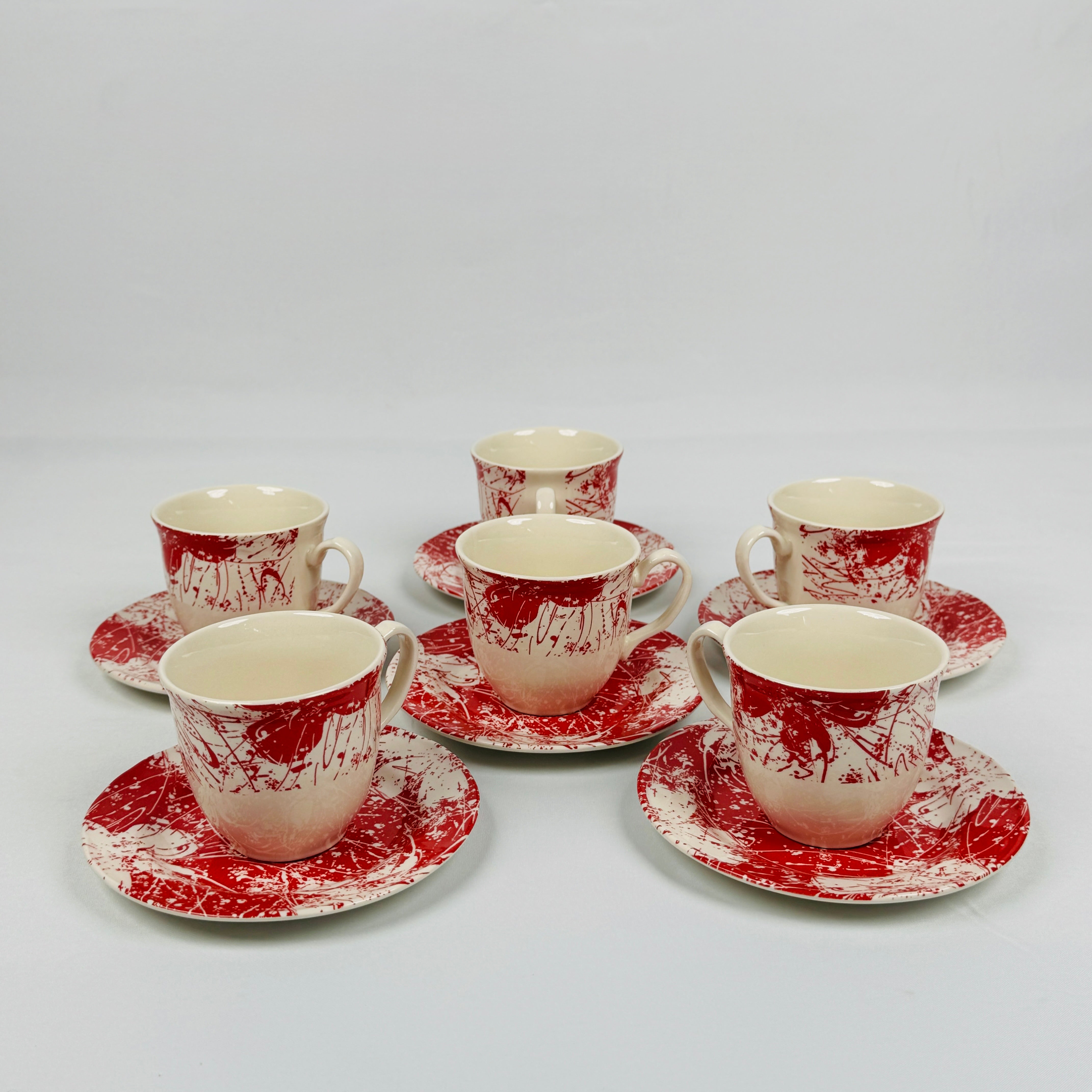 Splatters Pink (+Ve All Over) Dinner Set - Claytan