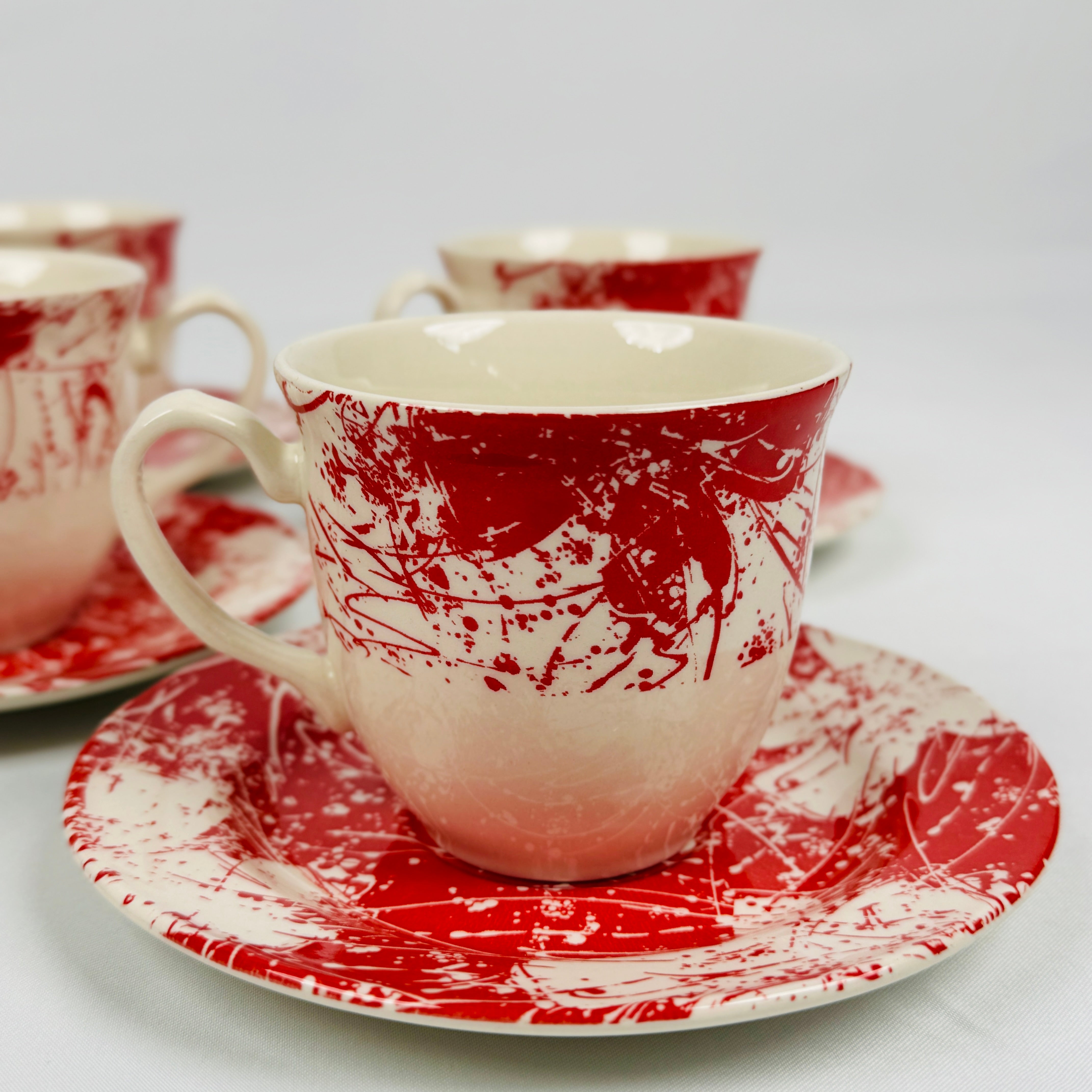 Splatters Pink (+Ve All Over) Dinner Set - Claytan