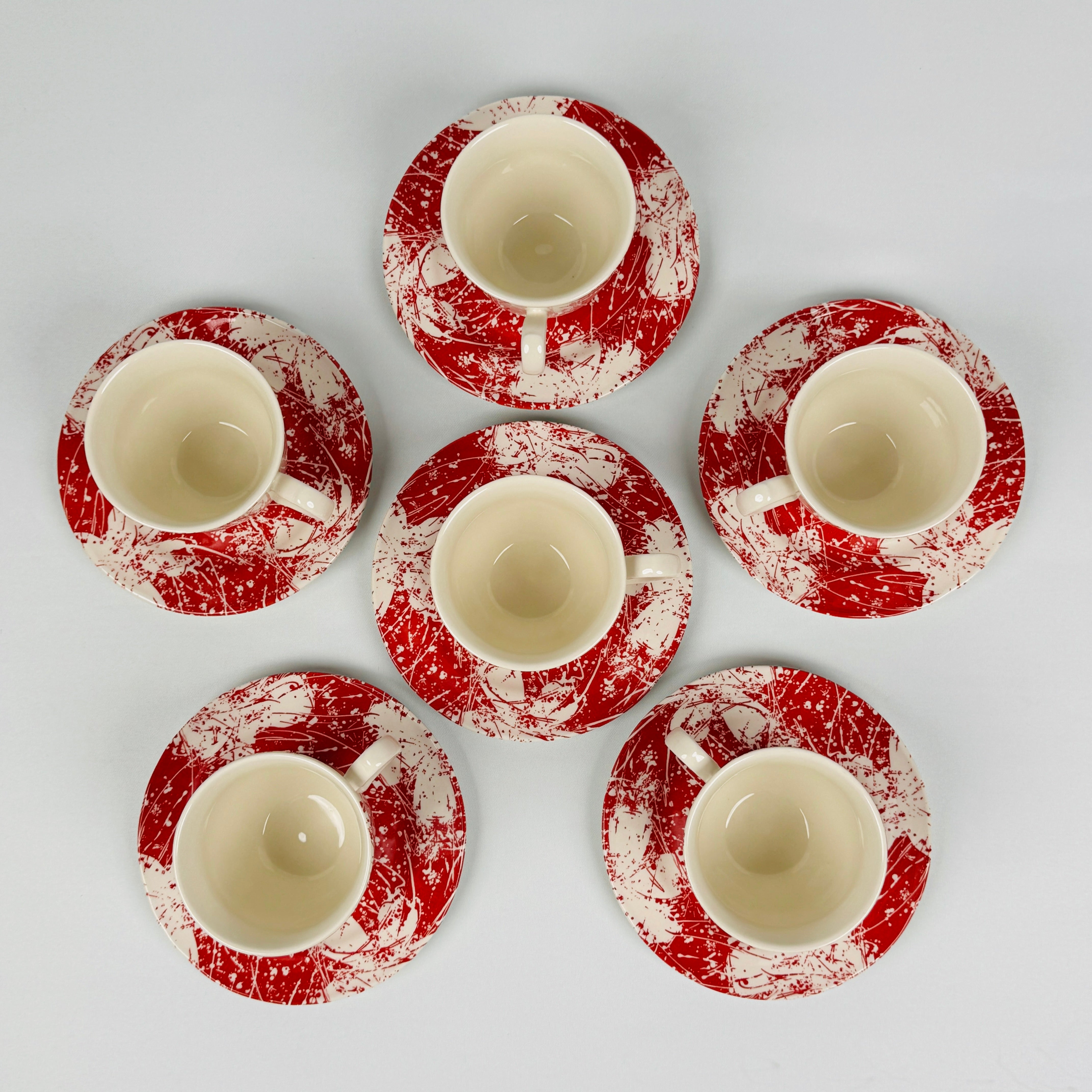 Splatters Pink (+Ve All Over) Dinner Set - Claytan