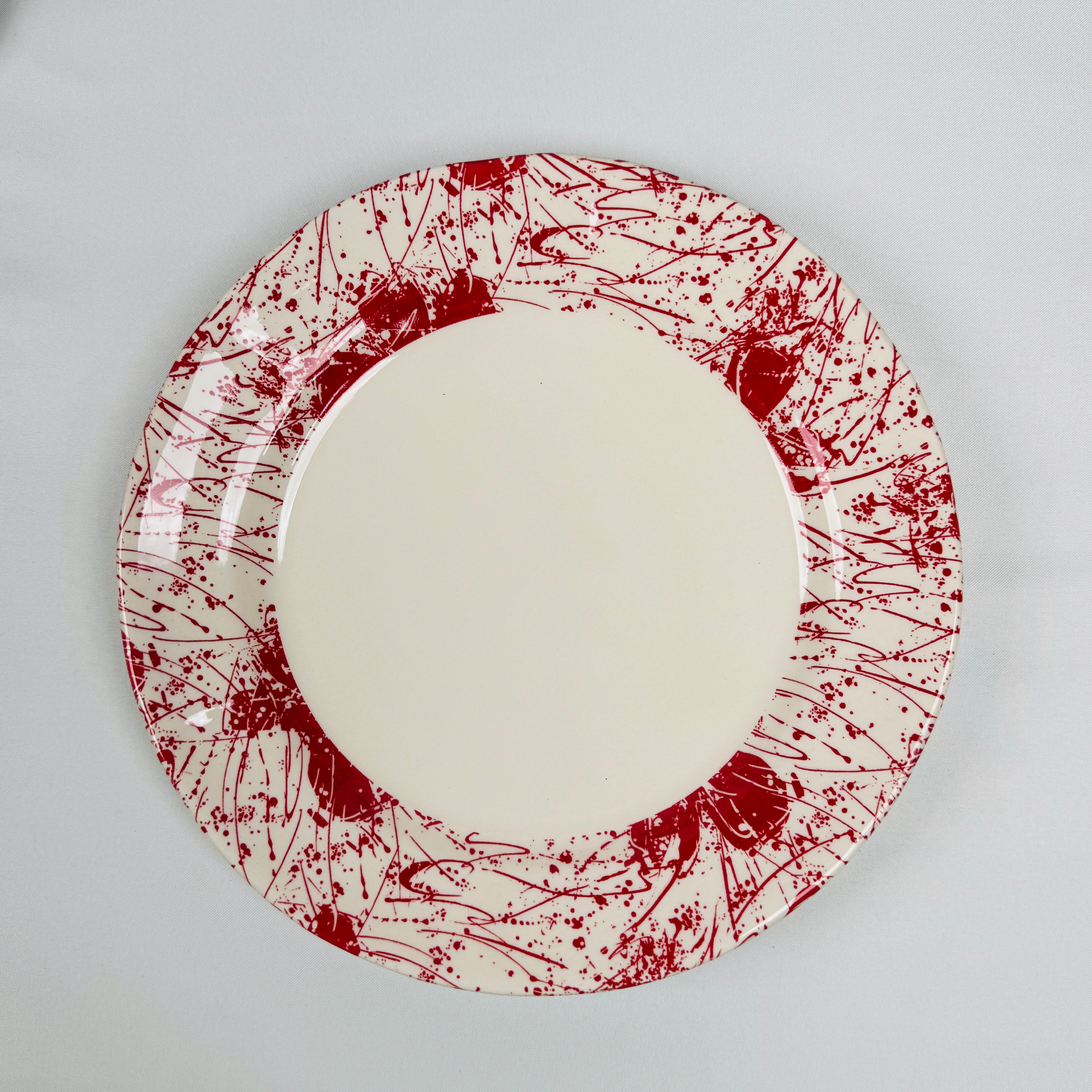 Splatters Pink (+Ve All Over) Dinner Set - Claytan