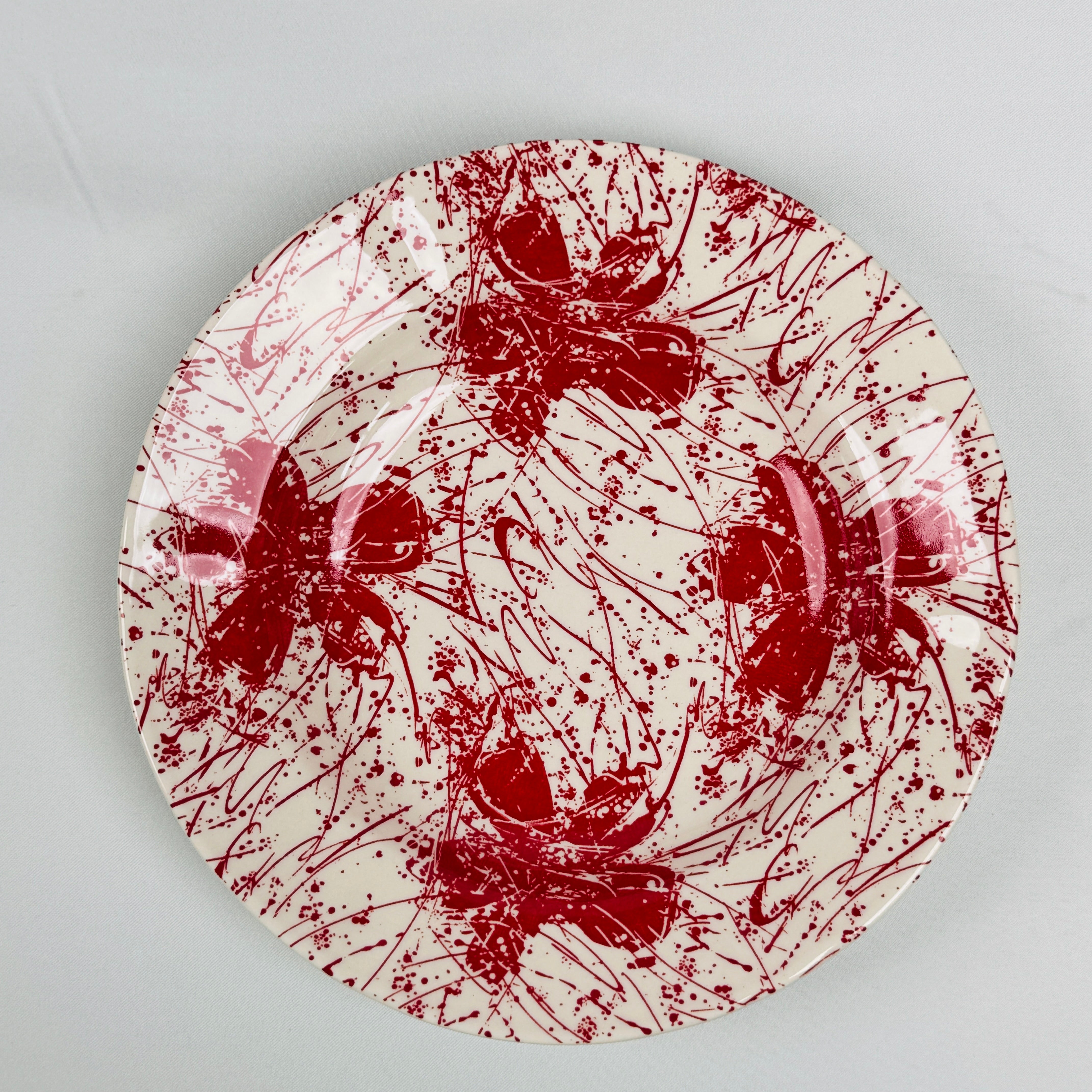 Splatters Pink (+Ve All Over) Dinner Set - Claytan