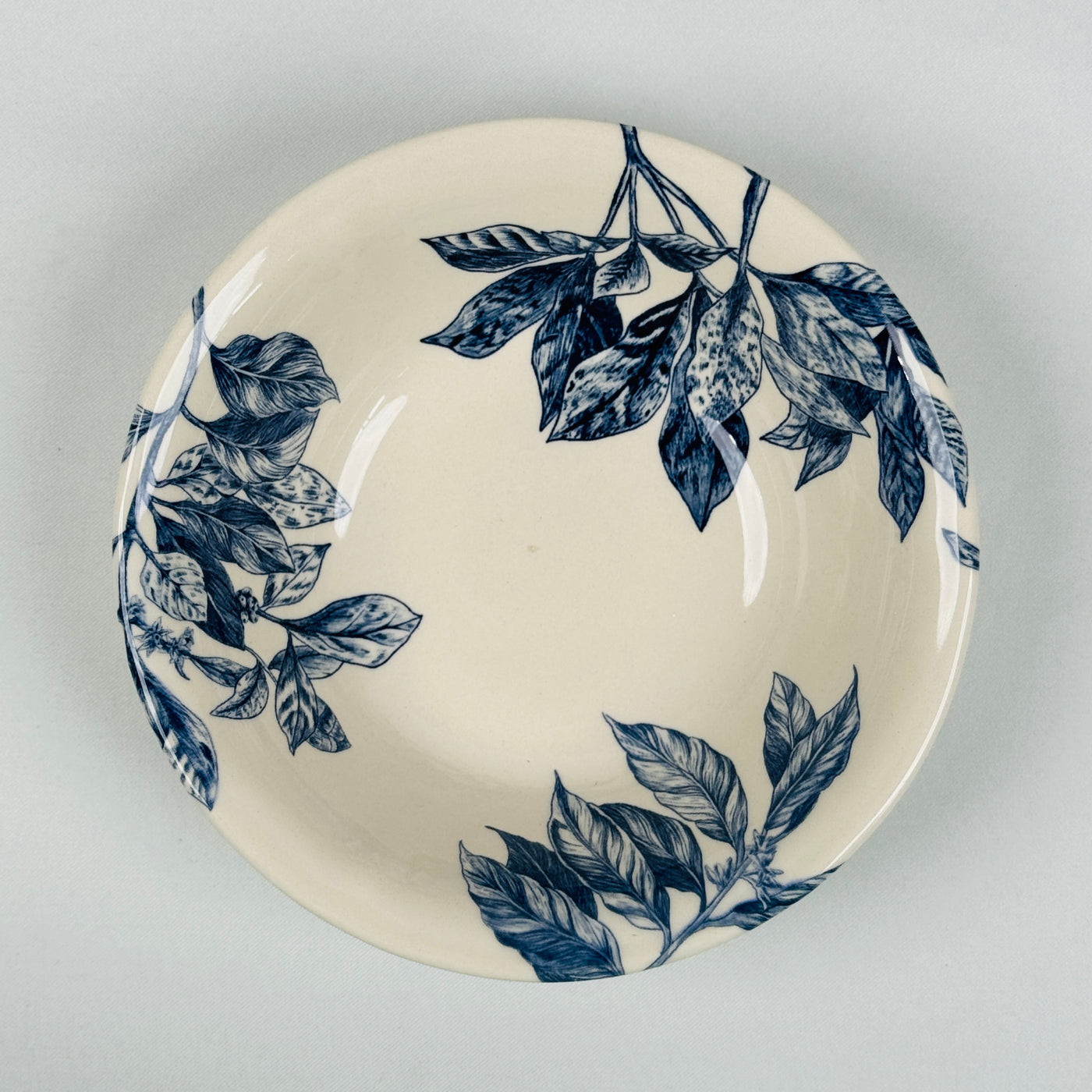 Botanical Leaf Blue Dinner Set - Claytan