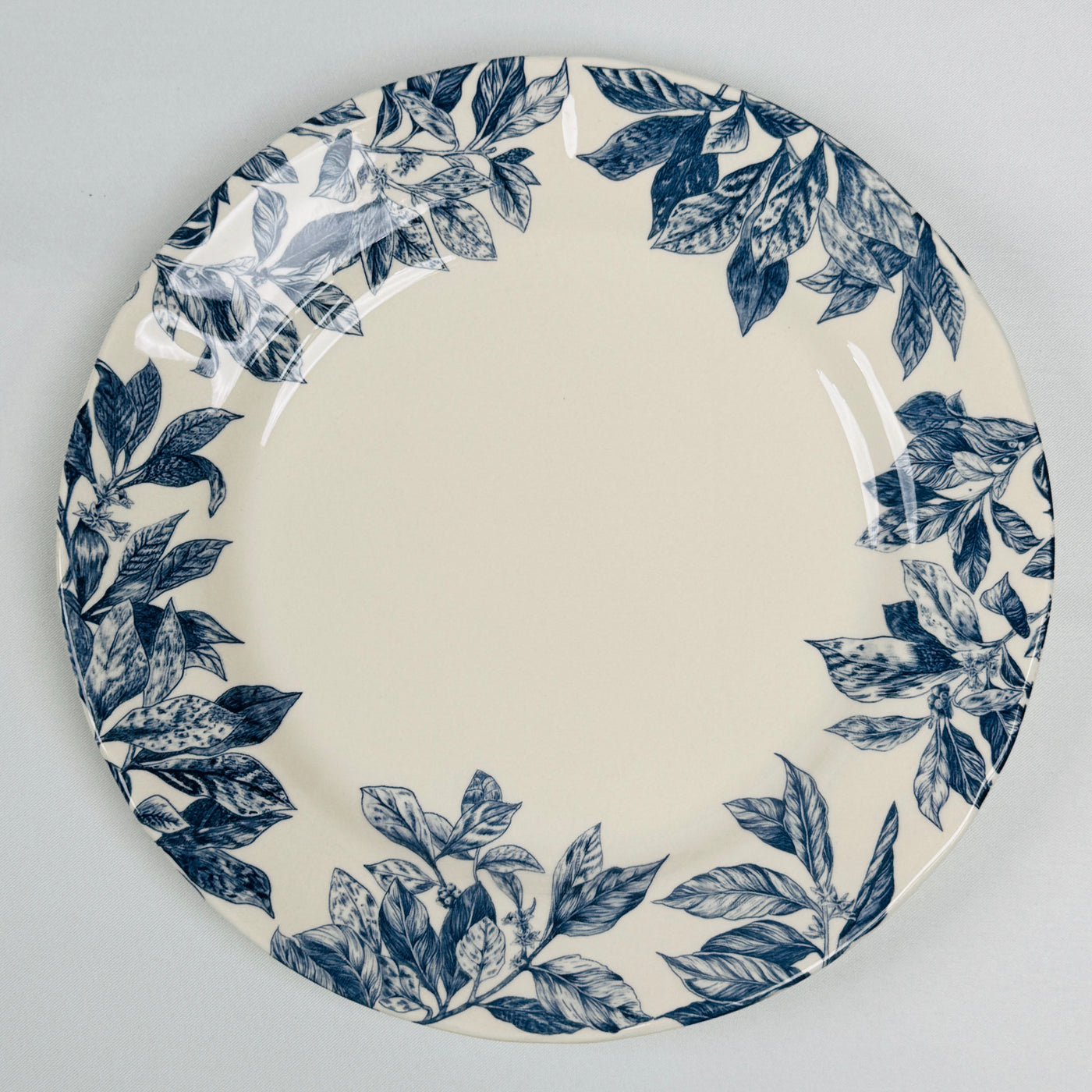 Botanical Leaf Blue Dinner Set - Claytan