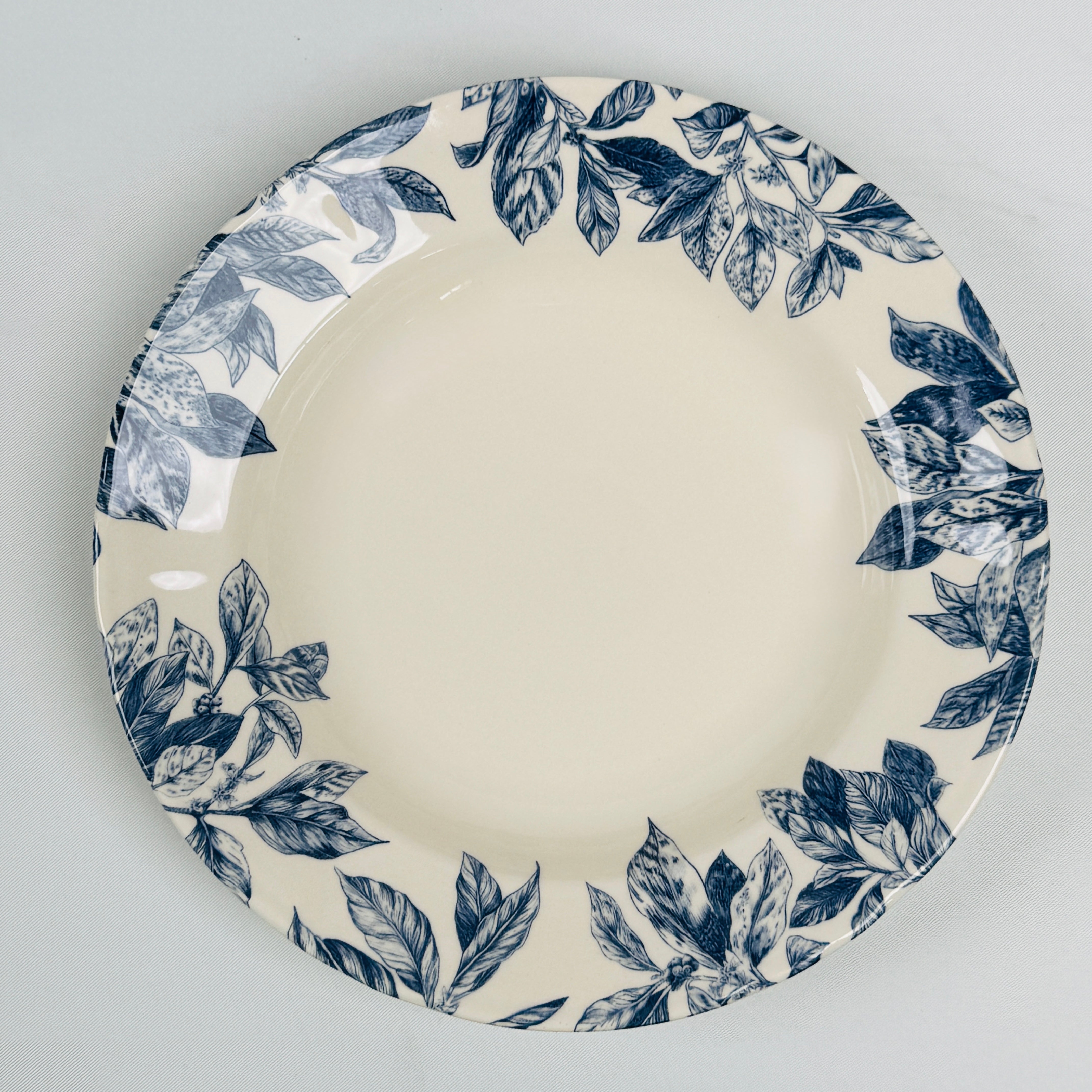Botanical Leaf Blue Dinner Set - Claytan