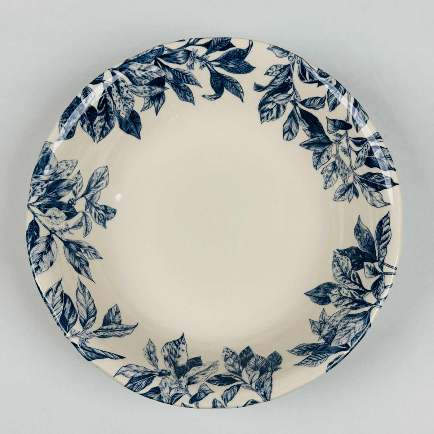 Botanical Leaf Blue Dinner Set - Claytan