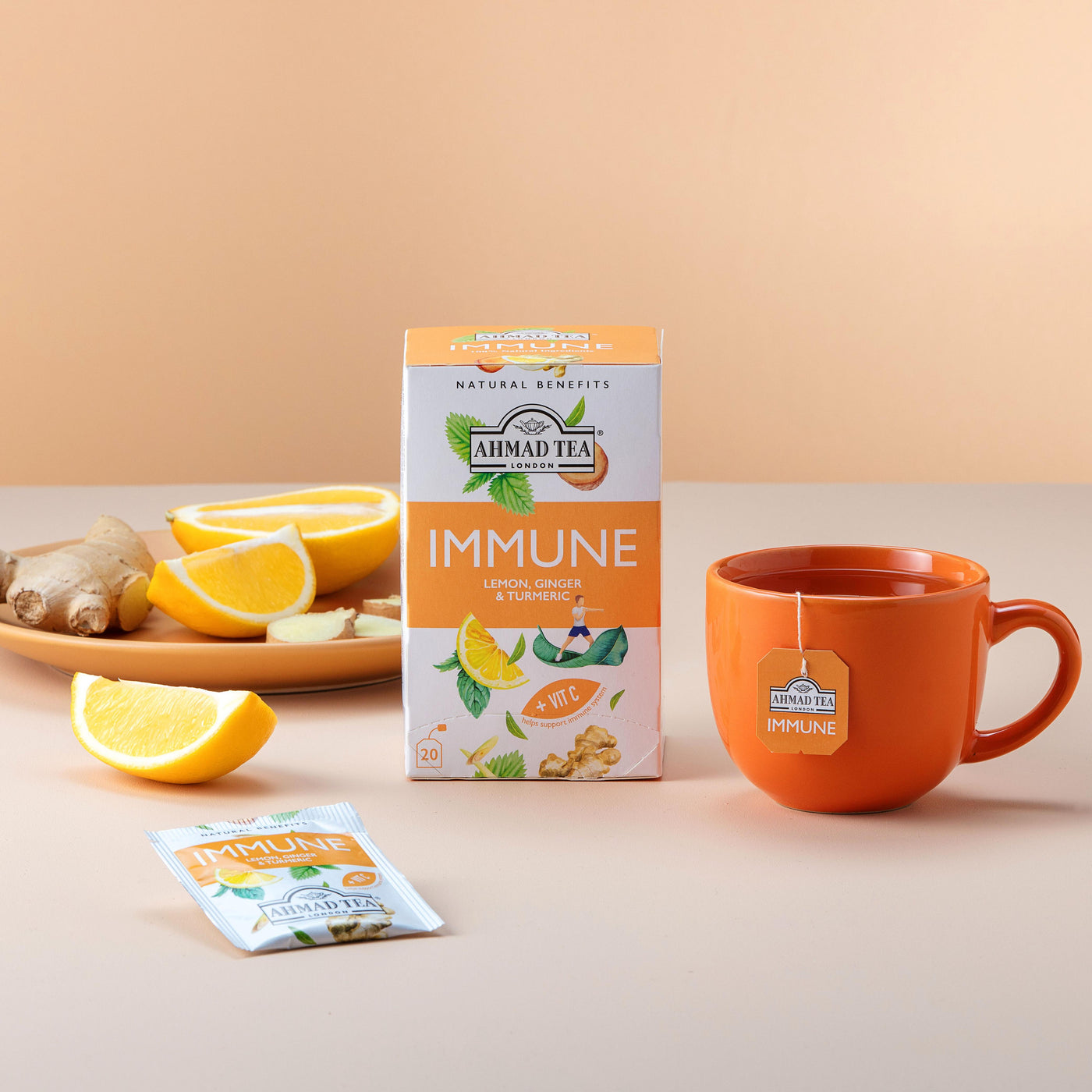 Lemon, Ginger & Turmeric "Immune" Infusion   Teabags