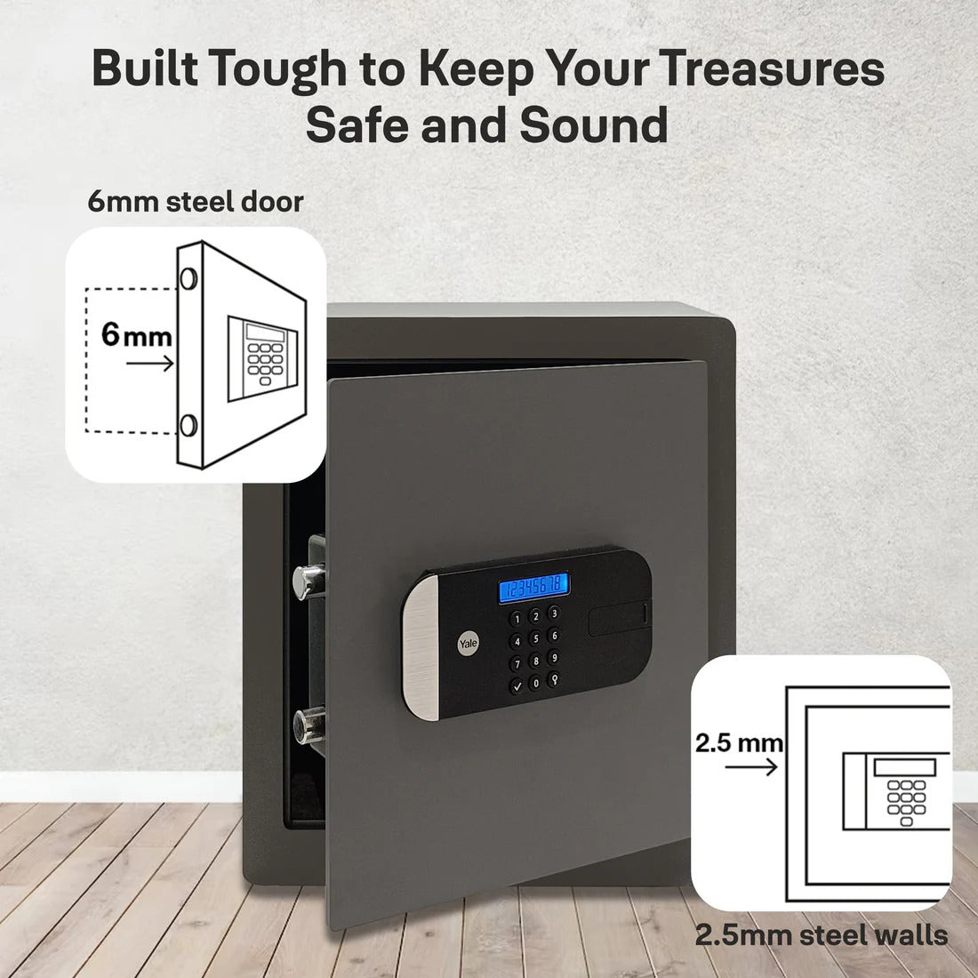 Yale Motorised Biometric Maximum Security Professional Safe (SFM/520/EG1)