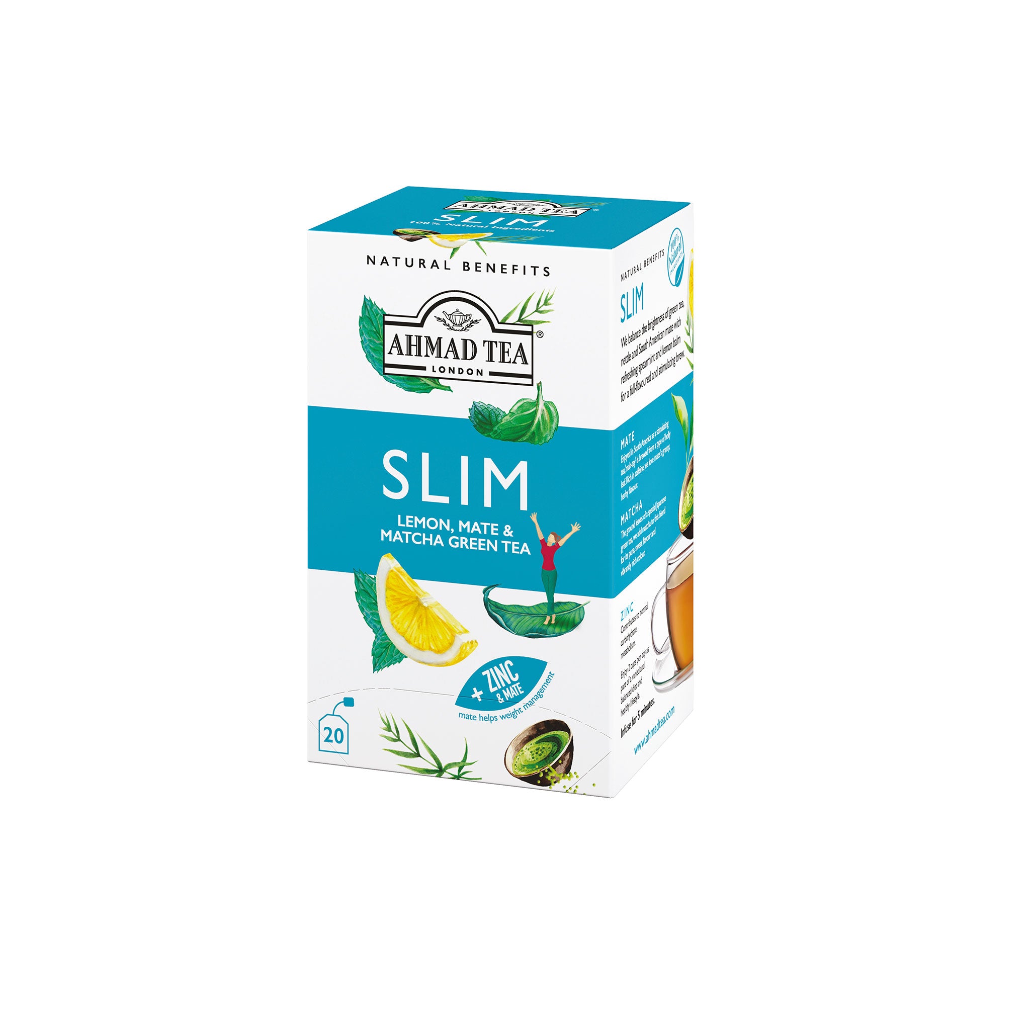 Lemon, Mate & Matcha Green Tea "Slim" Infusion   Teabags