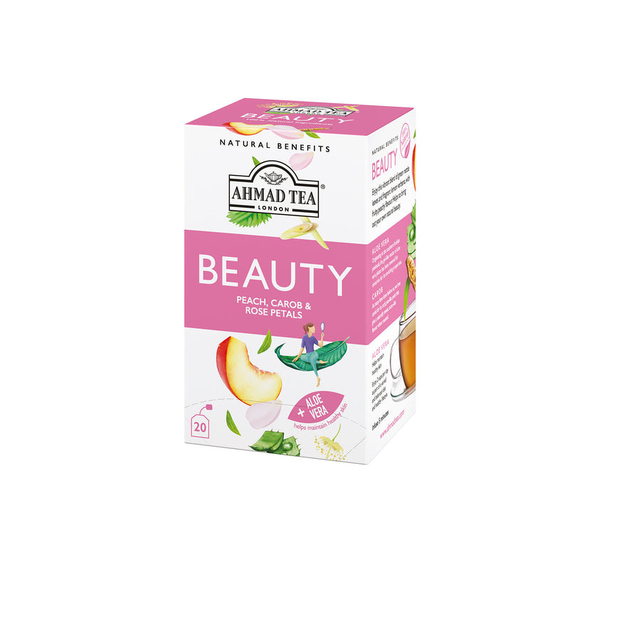 Peach, Carob & Rose Petals "Beauty" Infusion   Teabags