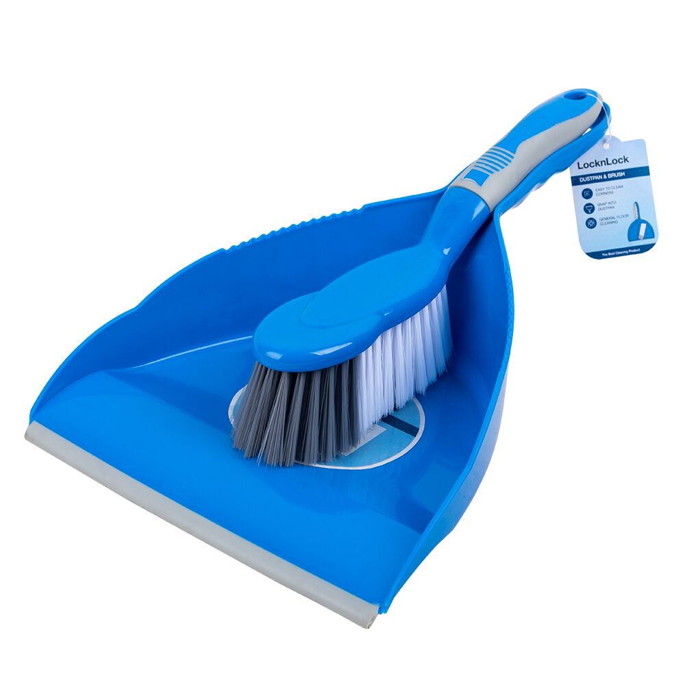 23CM DUSTPAN 50MM BRISTLE TPR HANDLE