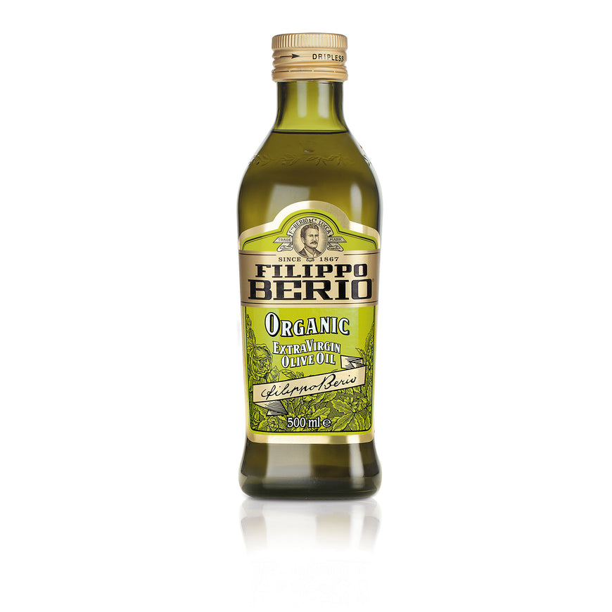 Extra Virgin Organic Olive Oil   500 Ml Glass Bottle