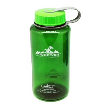 Mountain Water Bottle Tritan 1.0L (Green)