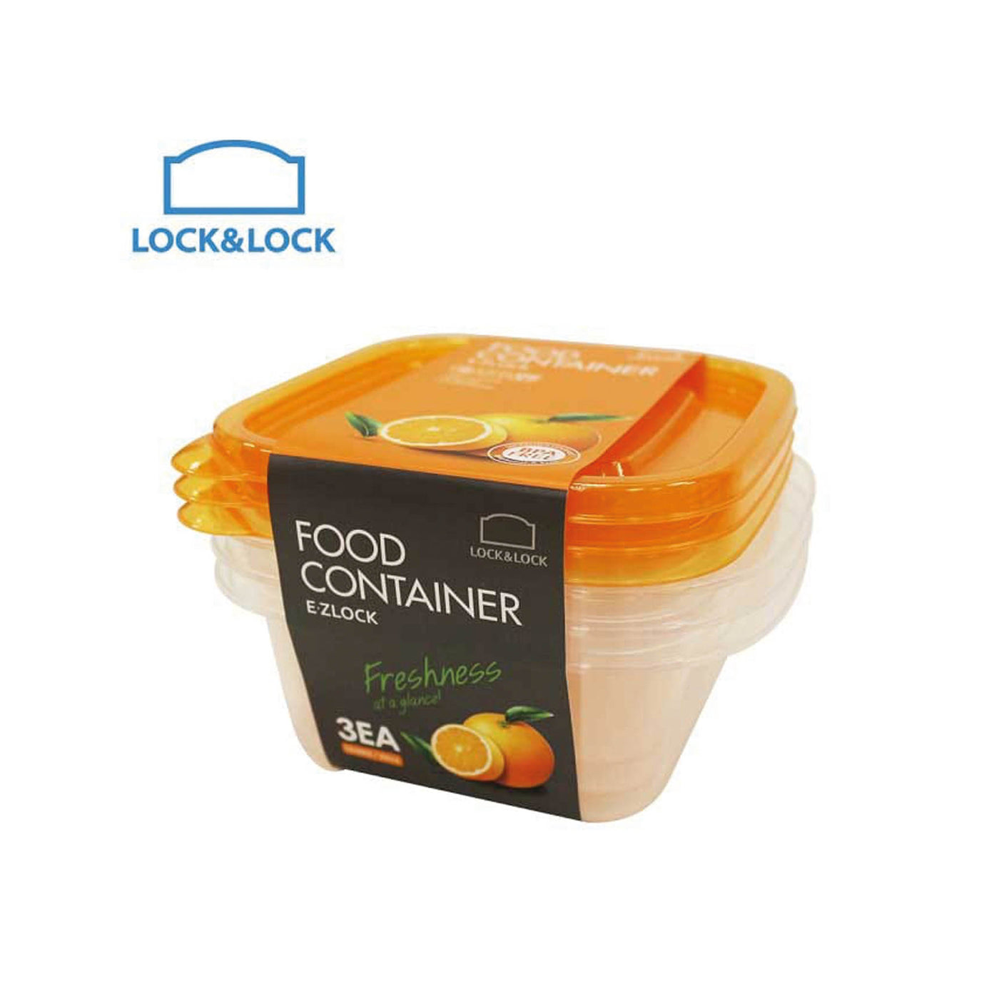 New Ez Lock Rectangular Container 1150Ml 3P Set