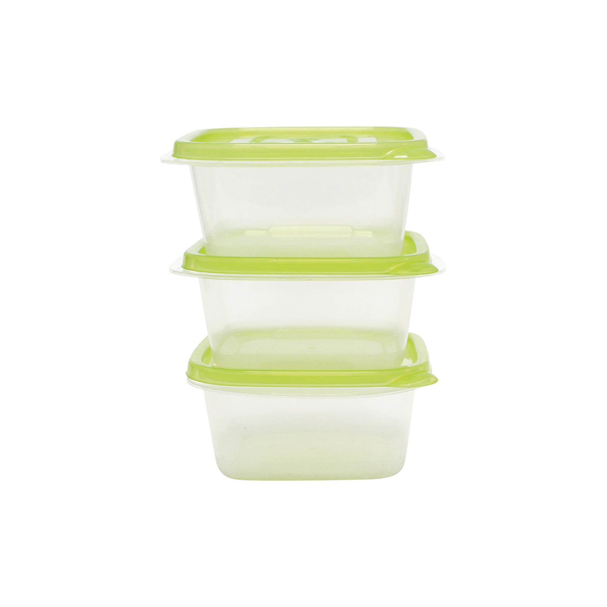 New Ez Lock Rectangular Container 350Ml 3P Set