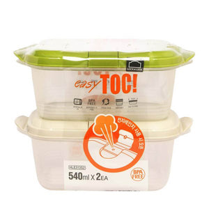 Easy Toc Container 540Ml*2P Set White