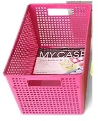 FASHION HANDLE BASKET PINK