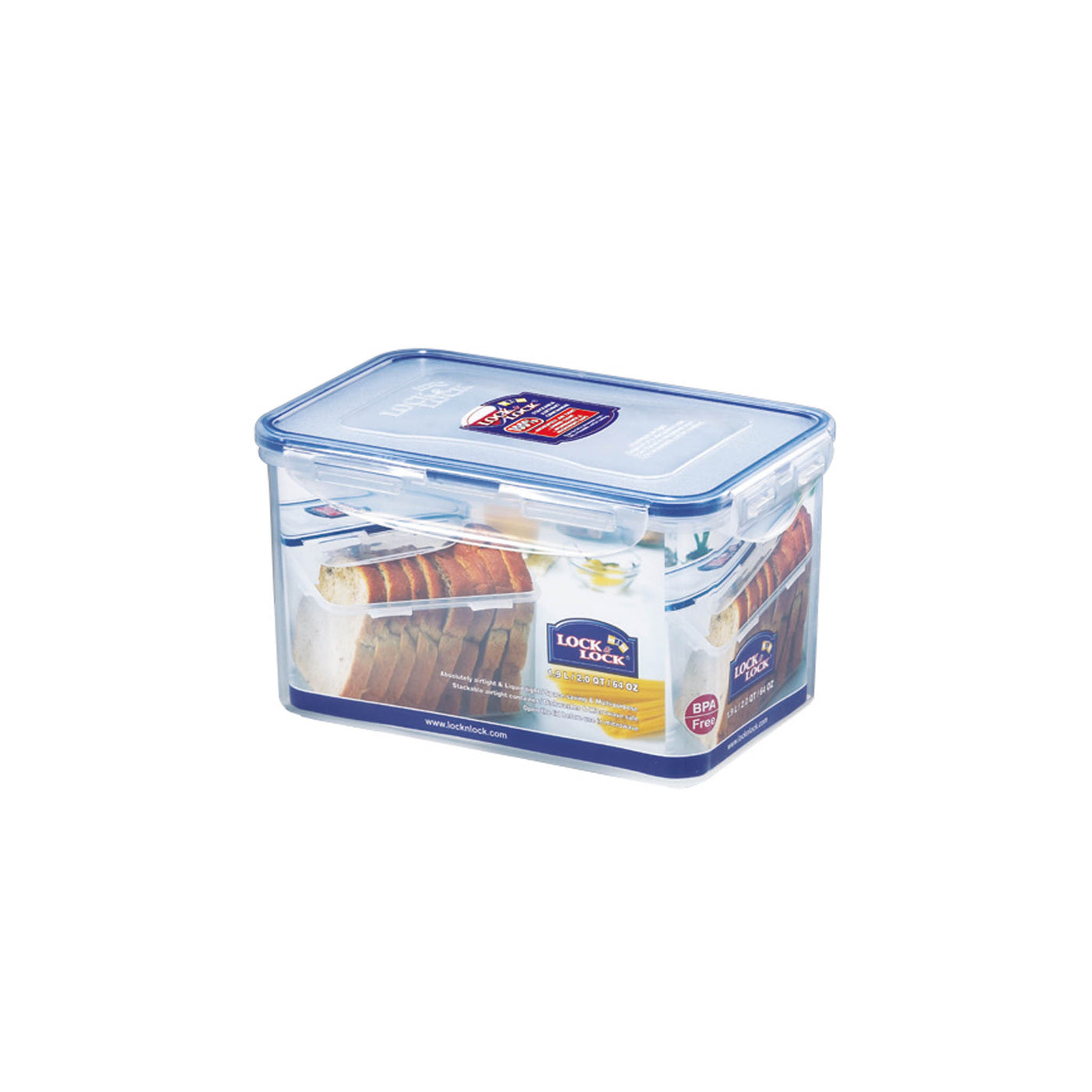 Rectangular Tall Food Container 1.9L