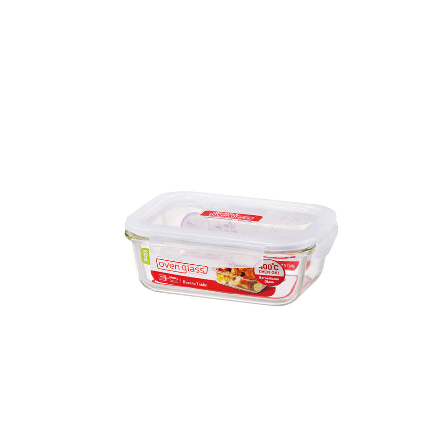 Boroseal II Heat Resistant Glass Square Rectangular 630 Ml